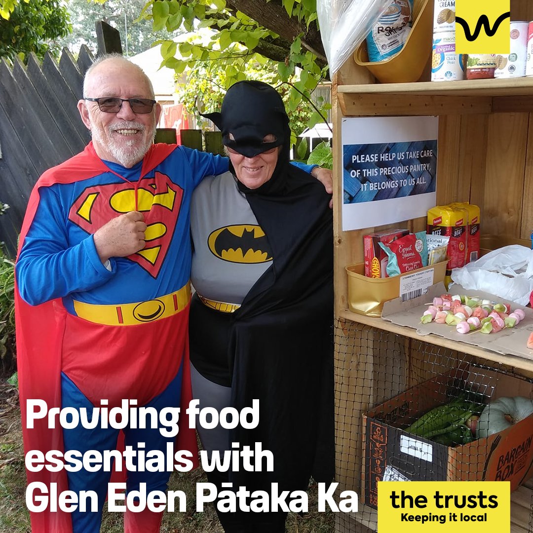 As the cost of living continues to skyrocket, so has the demand for Glen Eden’s Pātaka Kai. Funding from the Your West Support Fund has been used to stock up the pantries with food essentials. Learn more about Glen Eden’s Pātaka Kai on our website. thetrusts.co.nz/blog/glen-eden…