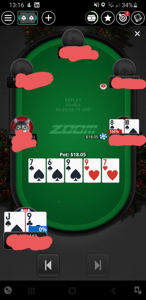 That's me in the corner. Blind versus blind. He raised. I called. I lost my stack #losingmyreligion