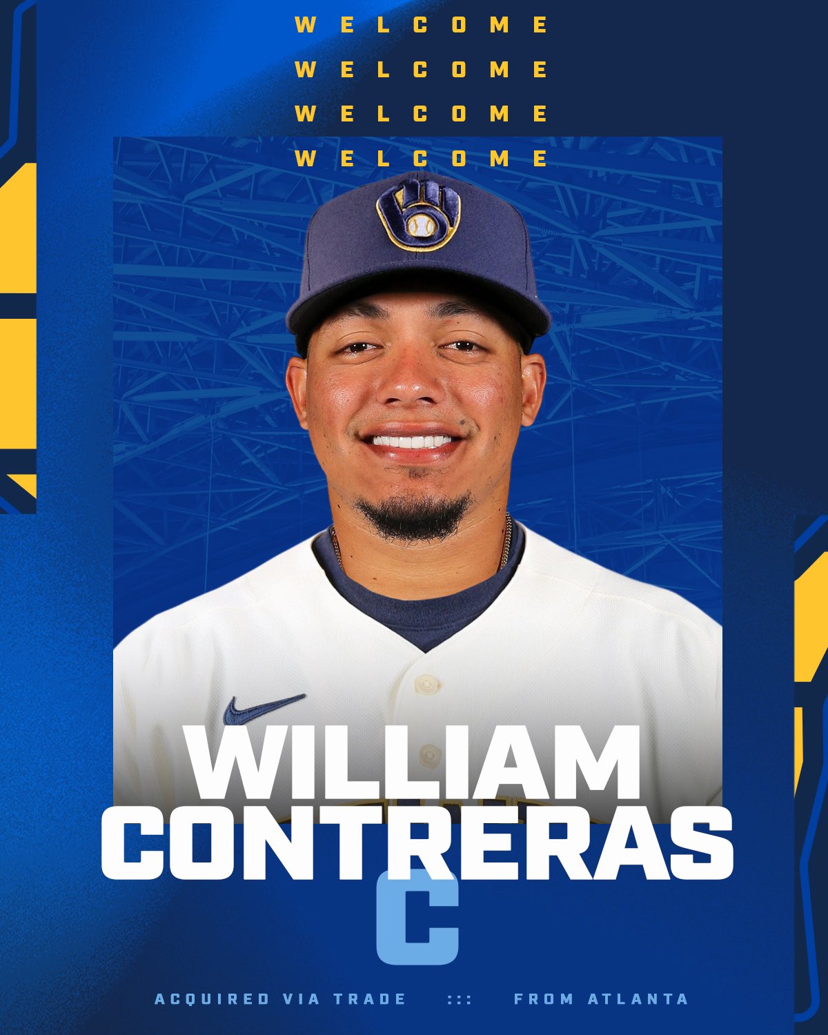 Milwaukee Brewers on X: C William Contreras (ATL), RHP Joel