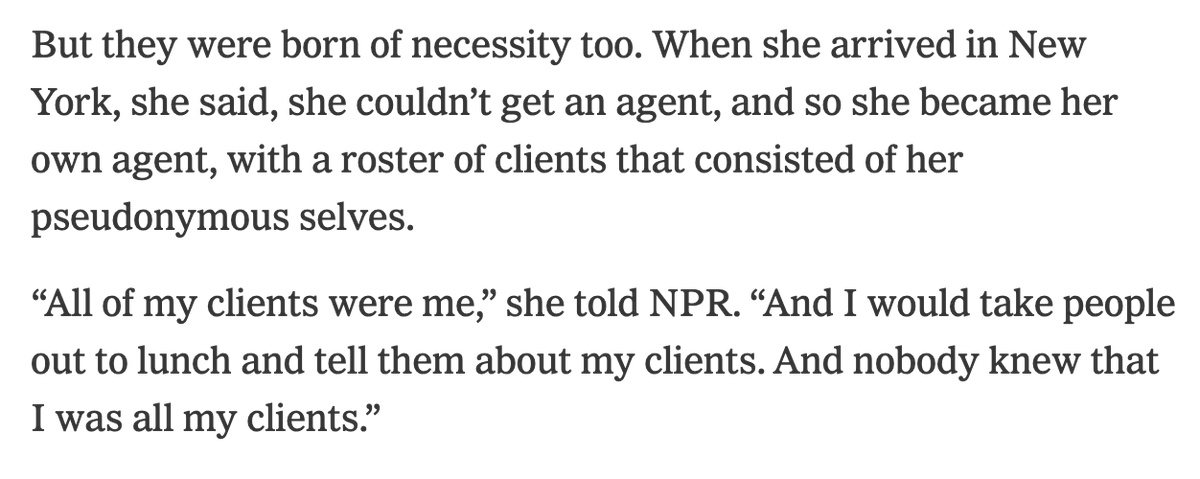 1950s pulp fiction writer Marijane Meaker (who passed away last month) published books under numerous pseudonyms, partially because she hated her first name but also because of this absolutely brilliant marketing scheme