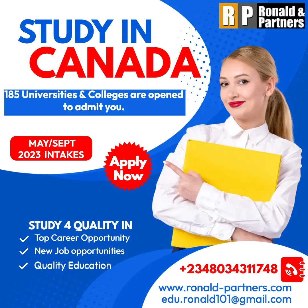 ronaldpartners's tweet photo. Migrate to Canada through education route. Call/WhatApp+2348034311748 for a guide https://t.co/4wZ3MfgGLR