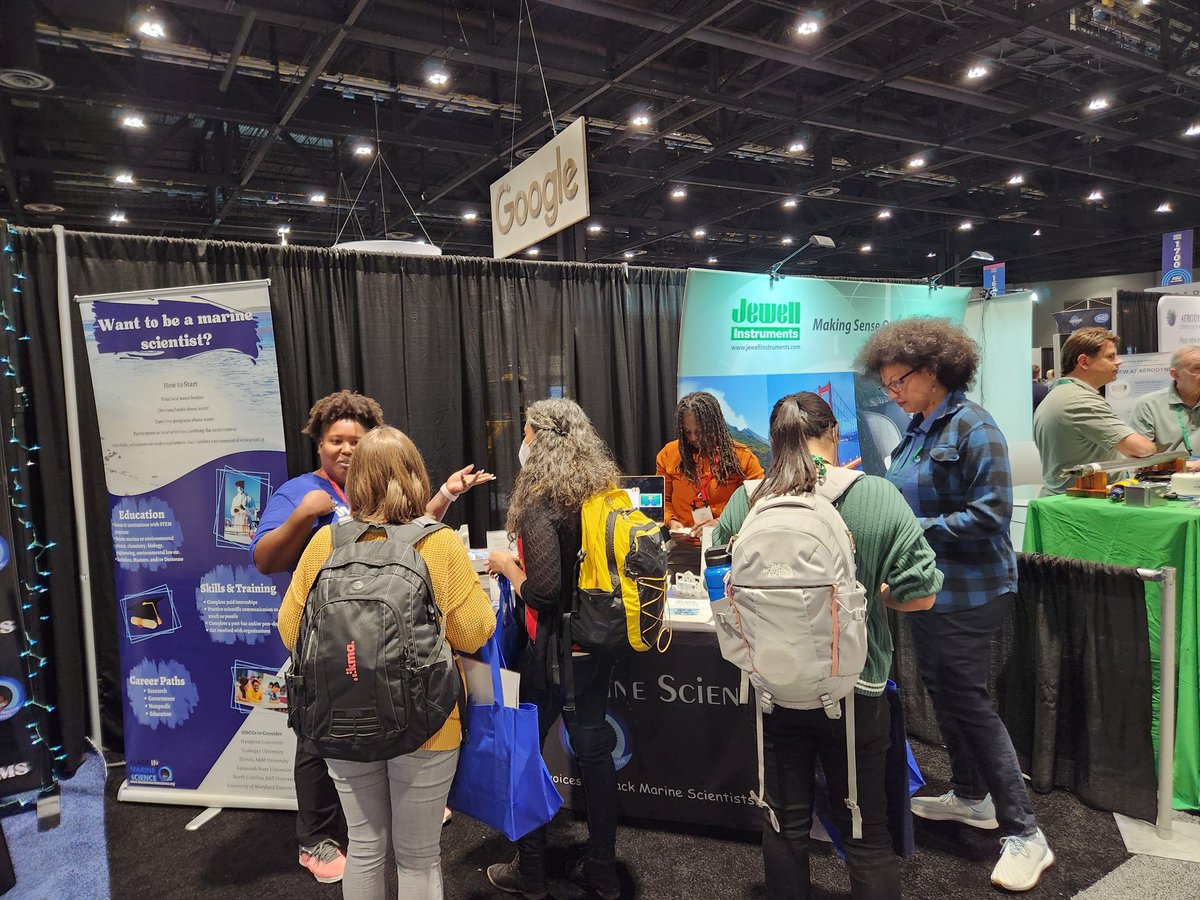 BlackinMarSci's tweet photo. BIMS is at #AGU22 at booth 1900! This is one of the largest conferences dedicated to the advancement of Earth and space sciences! If you're here, come say hi! https://t.co/HTYyNyR1j2
