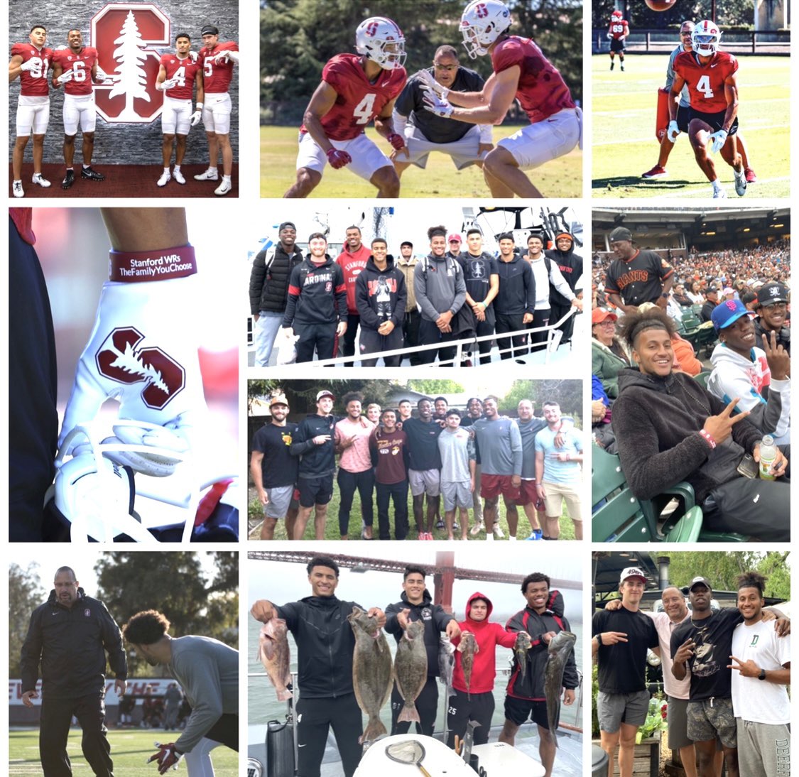 So many great memories with my guys @StanfordFball 🌲 We had a special room of WRs past/present! Thanks to all of them for giving me the opportunity to coach them on the field & hang with them off it! Thanks @CoachDavidShaw for bringing me to Stanford to be around such great guys