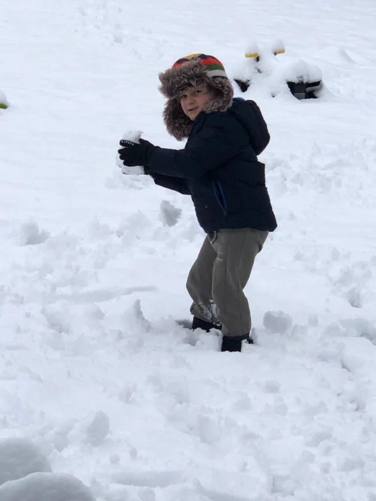 The little man loving the snow #premeXmas