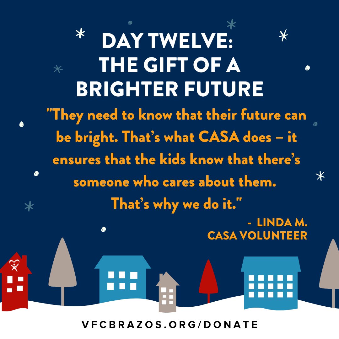 🚨LAST CHANCE TO GIVE 🚨

Make sure to get your donations in by 11:59PM TONIGHT to support VFC in the 12 Days of Giving Campaign. Thanks to an anonymous donor and and Beal &amp; Winn Insurance Agency your donation is worth 2.5 TIMES as much! 

DONATE: vfcbrazos.networkforgood.com/projects/13178…