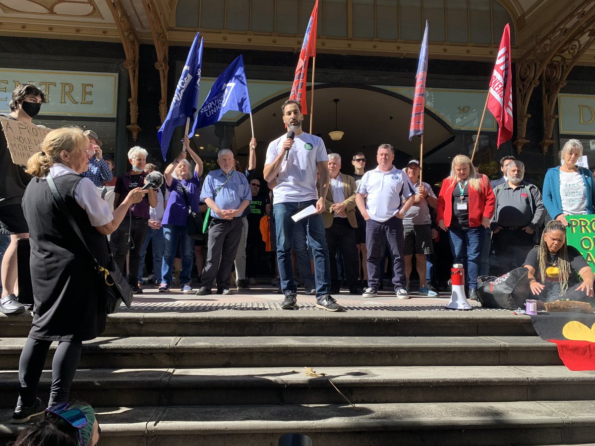 asu_nsw_act's tweet photo. The union movement has always been #proudtoprotest.
The NSW Government’s anti-democratic anti-protest laws seek to silence, intimidate and threaten us all from taking a stand against injustice and for a fairer society. https://t.co/dKjLbY8ipe