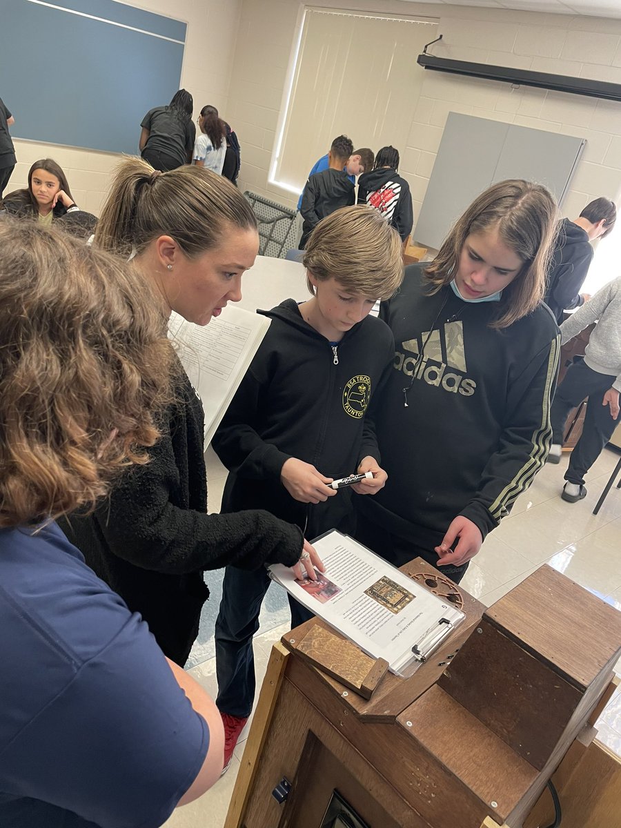 MrsCoute's tweet photo. Last week The Old Colony Historical Society provided our seventh graders with an unique opportunity to learn about Historical Taunton. @OCHM1853 @Taunton_Schools https://t.co/9IkE8n9zTj