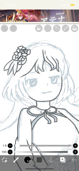 zun絵風描いてる 
