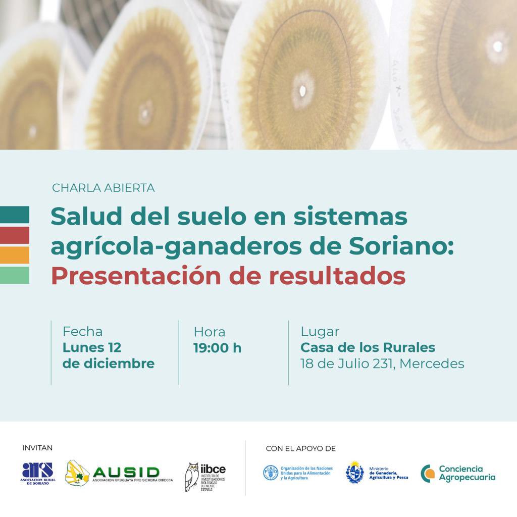 #Ahora Resultados de Análisis de Salud de Suelo Sistemas agrícola ganaderos de #Soriano
