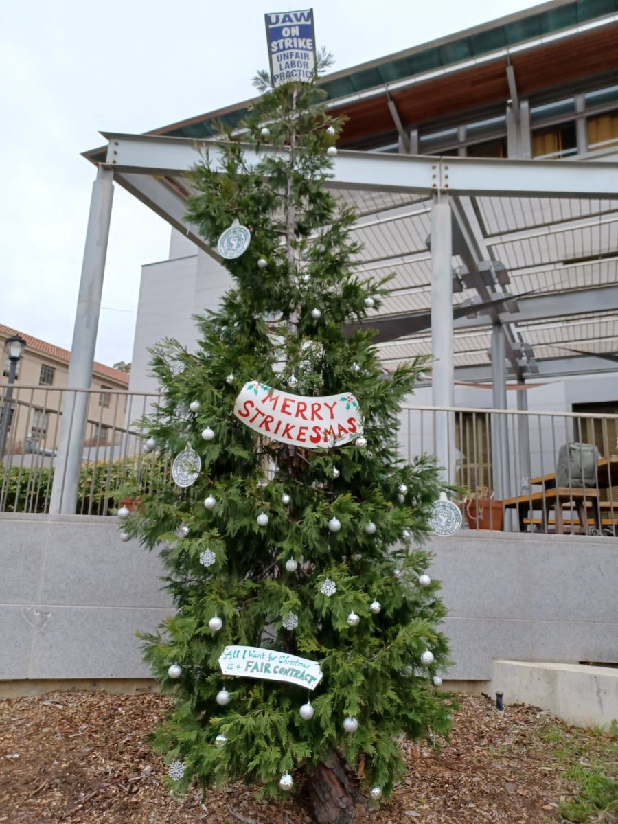 All I want for Christmas is a FAIR CONTRACT. Merry Strikesmas from UC Berkeley! #FairUCnow #UAWonStrike