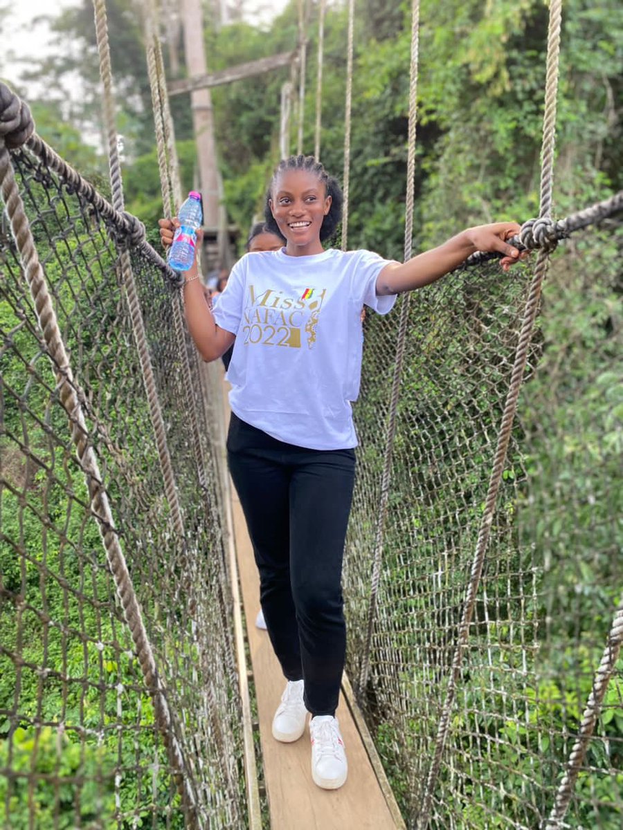 Miss NAFAC contestants at the Kakum National park. Who wears the crown? Join us tomorrow 6pm at the Cape Coast Centre for National Culture Auditorium.