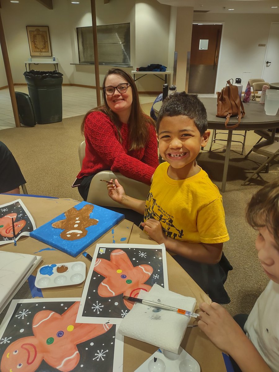 RLC_Indy's tweet photo. RLC's Kids Club had a fantastic Christmas party on Sun, 12/11! We did a painting activity, enjoyed hot cocoa &amp; cookies together, &amp; played some fun games. Thank you to member Peg Copenhaver for leading our painting, &amp; to everyone who came &amp; shared cookies! https://t.co/wRQyDdrp2M