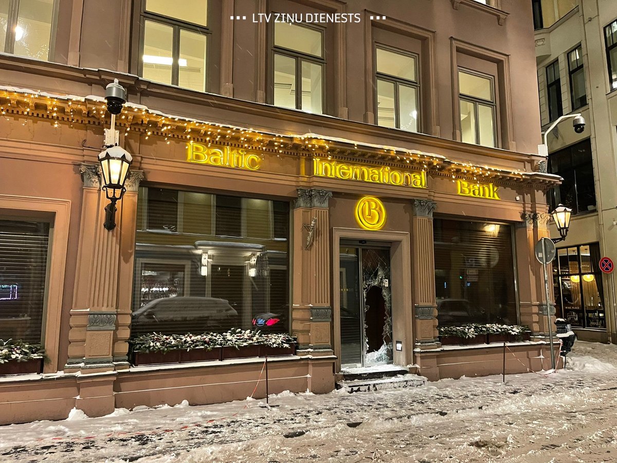 LTV Panorāma on Twitter "Foto no “Baltic International Bank” ēkas