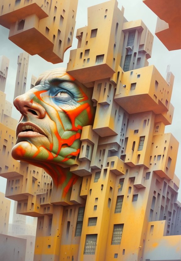 Legendsartcoll1's tweet photo. As a contemporary artist, my works explore the artificiality of the human condition &amp; the ways our built environment reflects &amp; reinforces this state. I use anthropomorphized architecture to examine alienation &amp; detachment in modern, industrialized society 🔥 #architectural https://t.co/3LPVNhPJuB