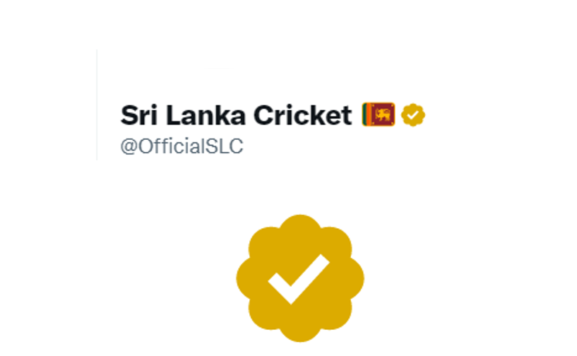 SriLankaTweet's tweet photo. Sri Lanka Cricket official Twitter account got the gold verification checkmark.
#LKA #SriLanka #GoldVerification #Twitter @OfficialSLC 🟡✔️ https://t.co/6N4IqswReg