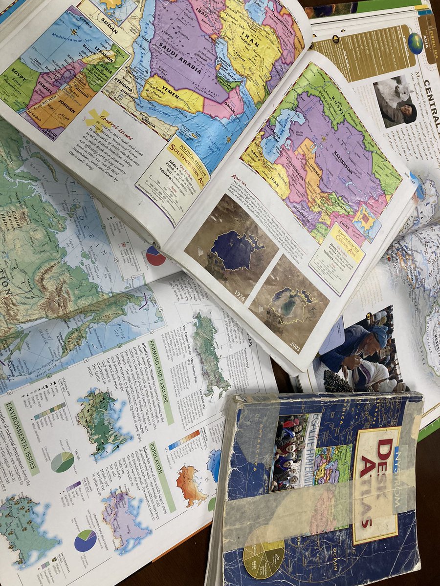 What atlas resources are #geographyteacher using to teach World Geography? Time to request new resources. @parkergeocats @GeoVick1 @patrickjwiggin @AnnaMMills @Jim_dEntremont @ngce1915 @socialstudiestx @eric_falls