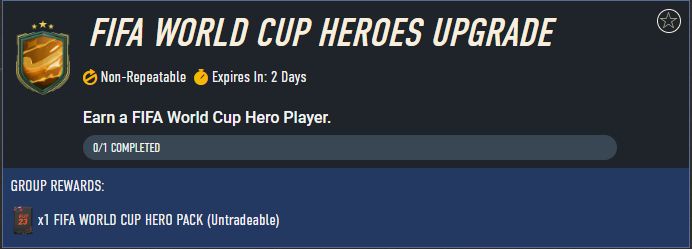 FAKESHOTgg's tweet photo. Pojawiła się paczka z World Cup Hero!

Wymagania:
- 1 skład 86 OVR (min. 3x87)

Palcie foddery i pochwalcie się Waszymi trafami ;) https://t.co/cTOc2S5spJ