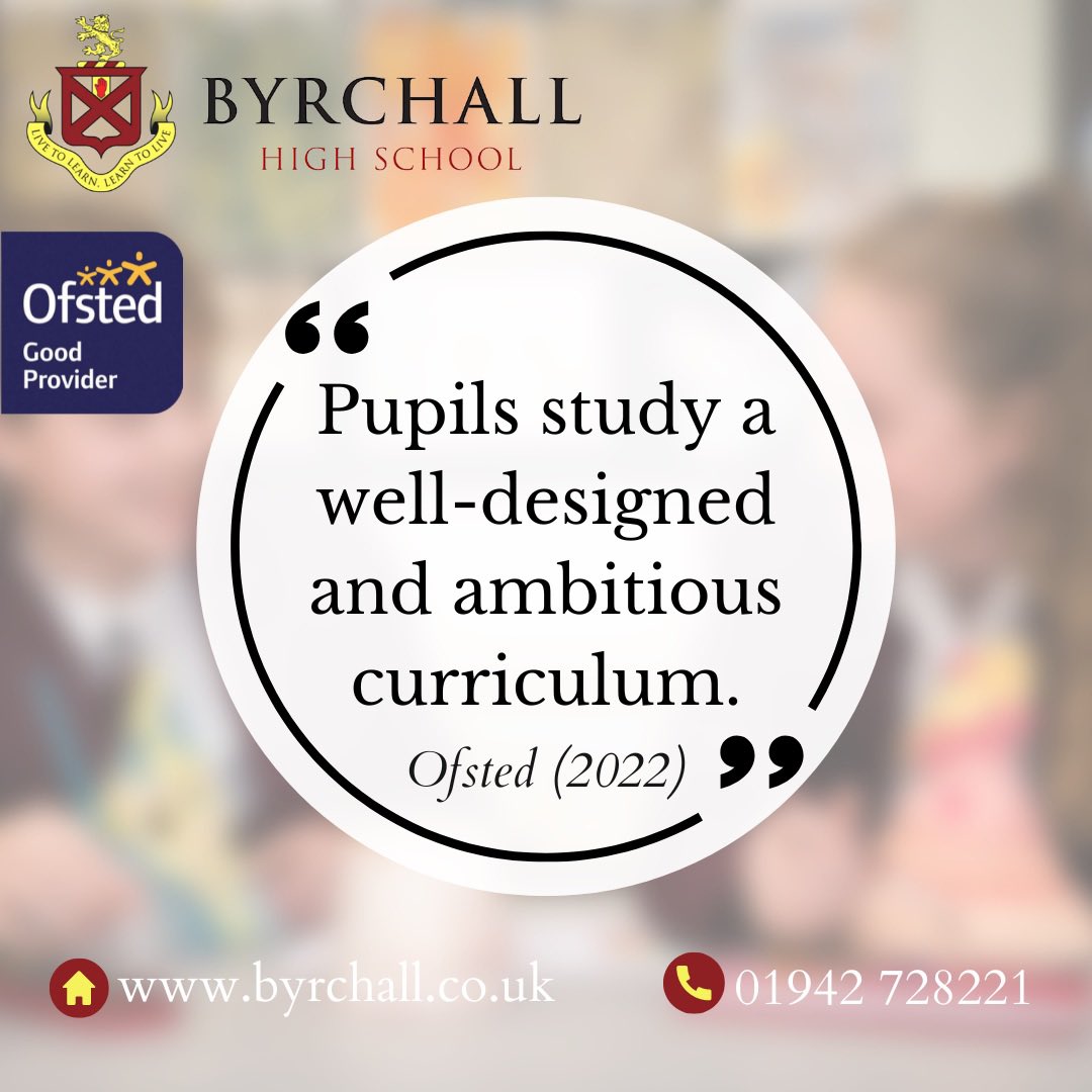 byrchall's tweet photo. A snippet from our latest Ofsted report
#teambyrchall #byrchallhighschool #byrchall #ofstedreport #ofsted2022 https://t.co/n1iSxpClAK
