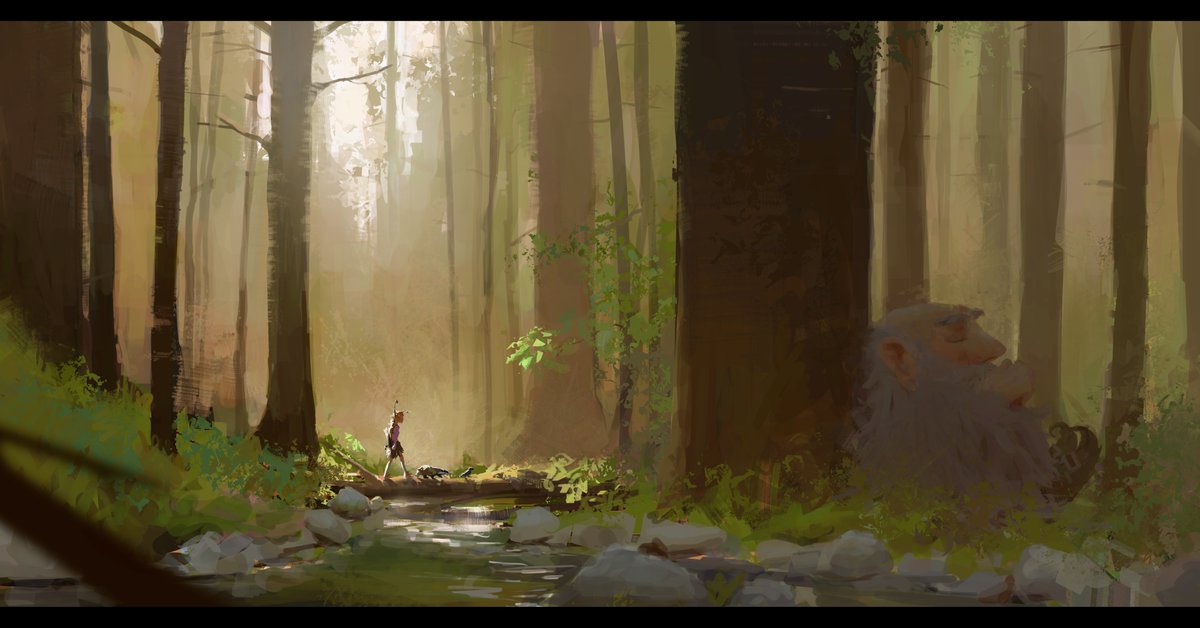 Walking in the forest