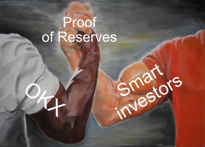 okx's tweet photo. Now here’s something we can all agree on 🤝 #ProofOfReserves

Verify ➡️ https://t.co/c6h2E6I85Y https://t.co/ozG3uhh0Up