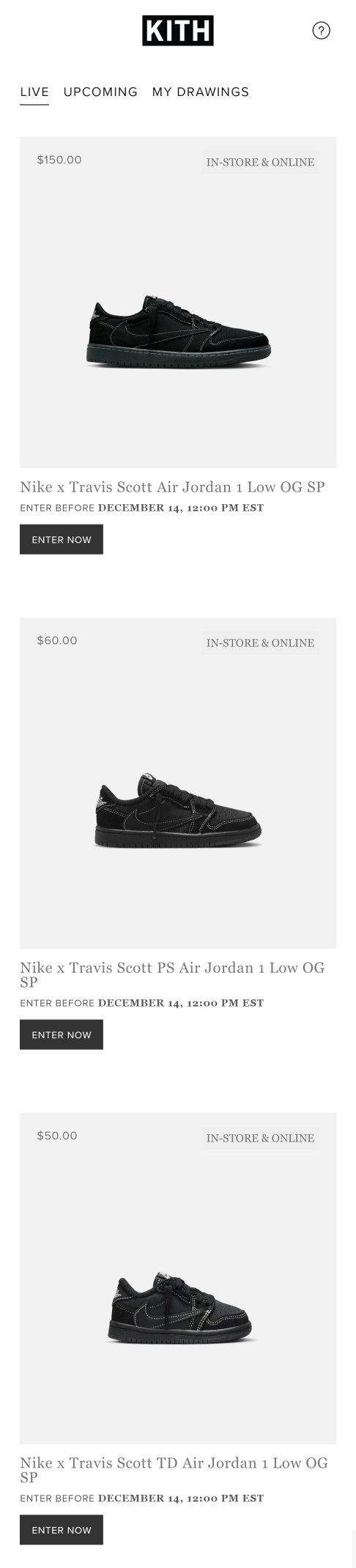 solefed on X: Raffle: Travis Scott x Air Jordan 1 Low OG via Kith app  https://t.co/Mm42LSCsd6 / X