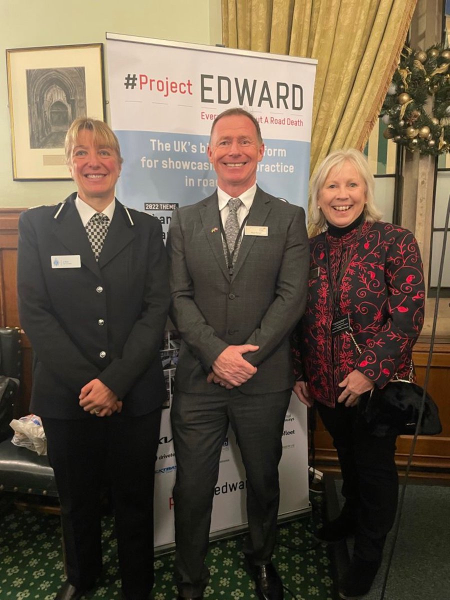 roadvictimtrust's tweet photo. We were delighted to attend @ProjectEdward Parliamentary Reception to share in the innovative work taking place around road safety.RVT CEO Mark Turner and Chair of Trustees, Lyn Hesse are pictured with Chief Constable of Sussex Police, Jo Shiner.
#roadsafety #postcollisionsupport https://t.co/uoeLfuENB4