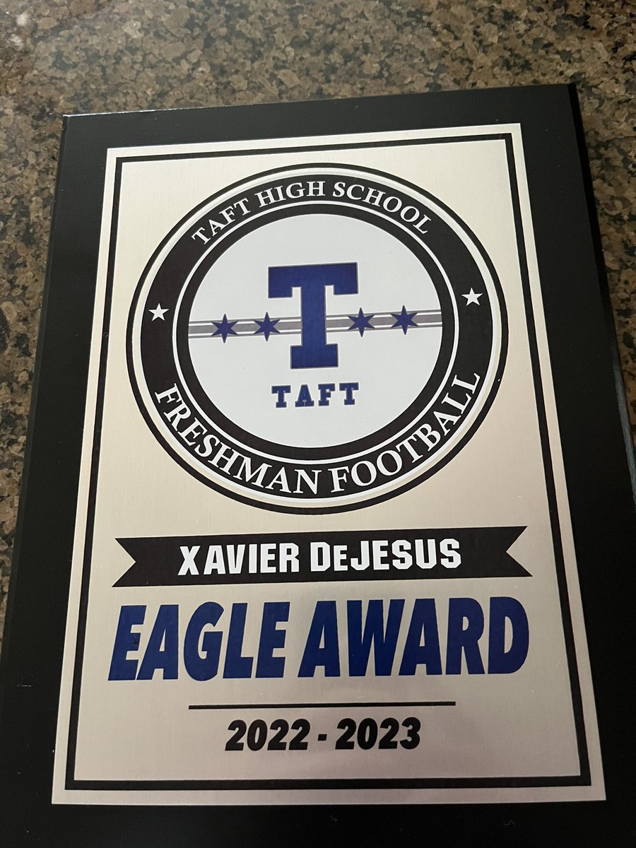 I am extremely proud of my younger brother. As a freshman to be able to win an award and do something I’ve never done as a high school football player is amazing. I’m happy that he’s getting better day by day while playing for <a href="/TaftFootballChi/">Taft Football</a> continue to make me proud little bro