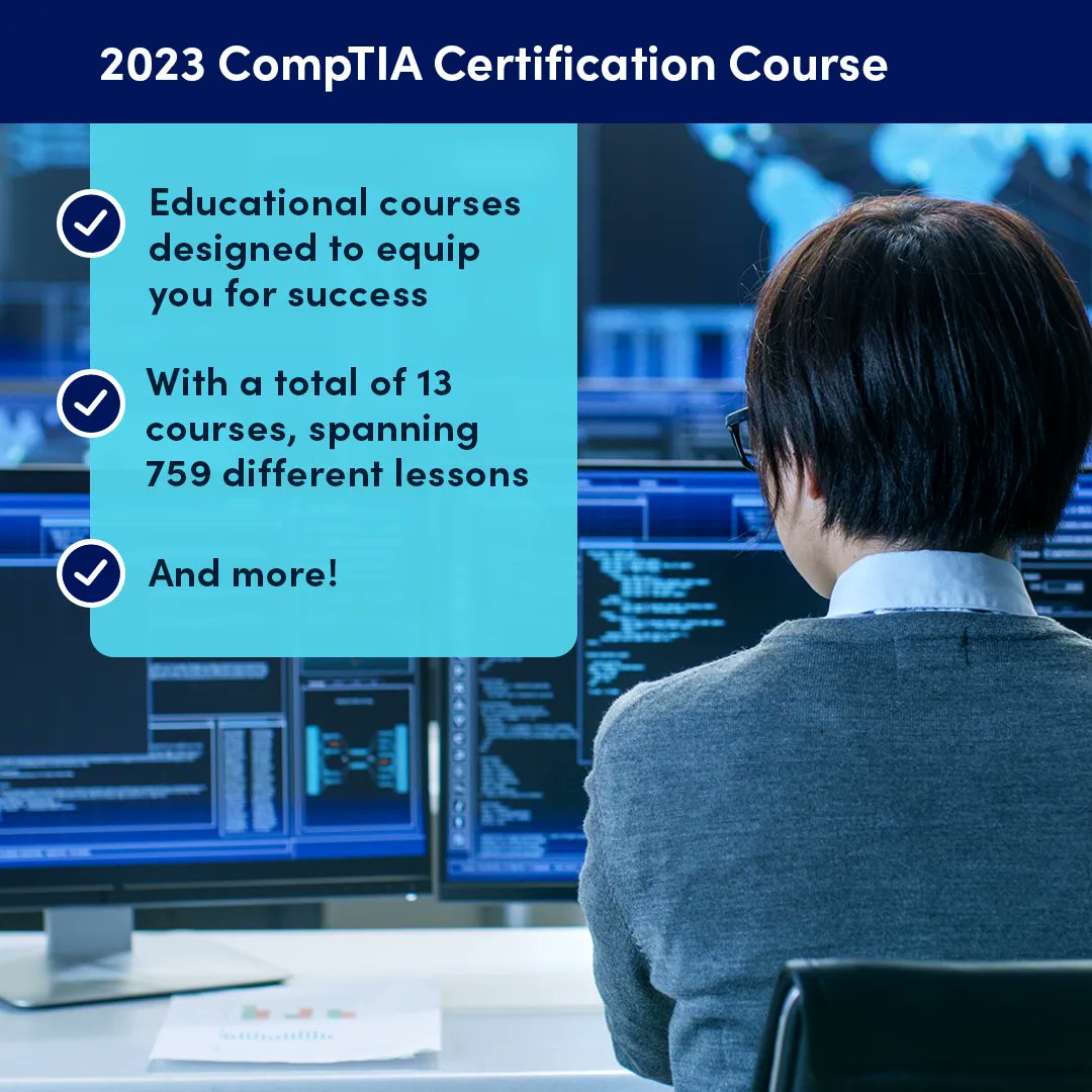 Gift the gift of learning this holiday. Get CompTIA certified with these 13 courses 💻. buff.ly/3irZbBX