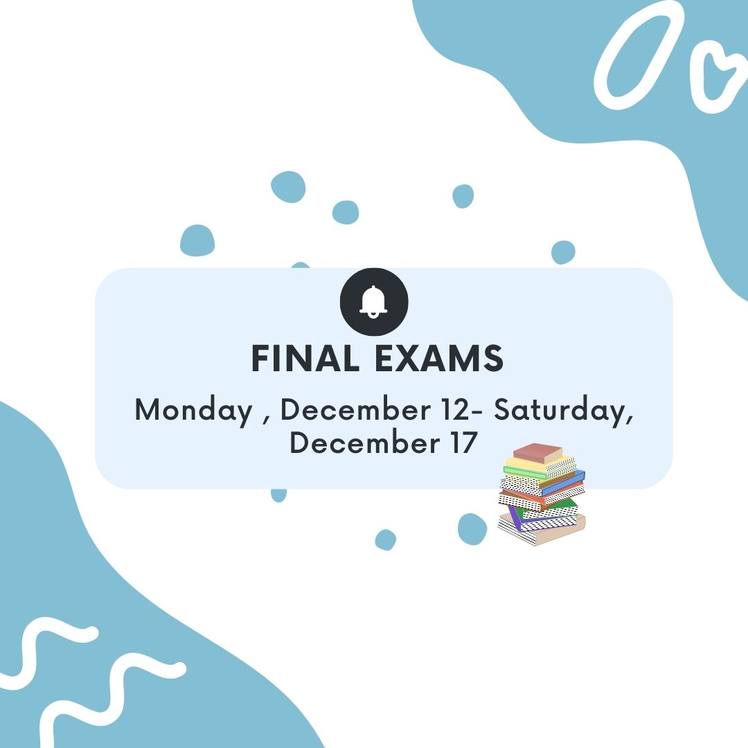 csulbslp's tweet photo. Quick reminder on the Fall 2022 Final Exams dates

Make sure to check ahead of time the day and time of your finals. More information https://t.co/rizexUNYwY https://t.co/TeEW8TdspD