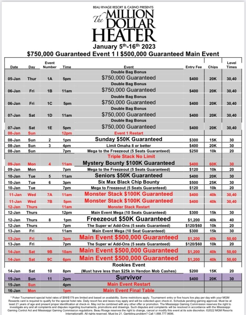 The Heater is back!

Earn entry to drawing for a 750k Guarantee opener seat by following, liking and commenting favorite comeback of any kind. Memes, pics, and gifs encouraged.

Prizepool might reach a MILLION in event 1.

Earn + entries to drawing on our Facebook and Instagram.