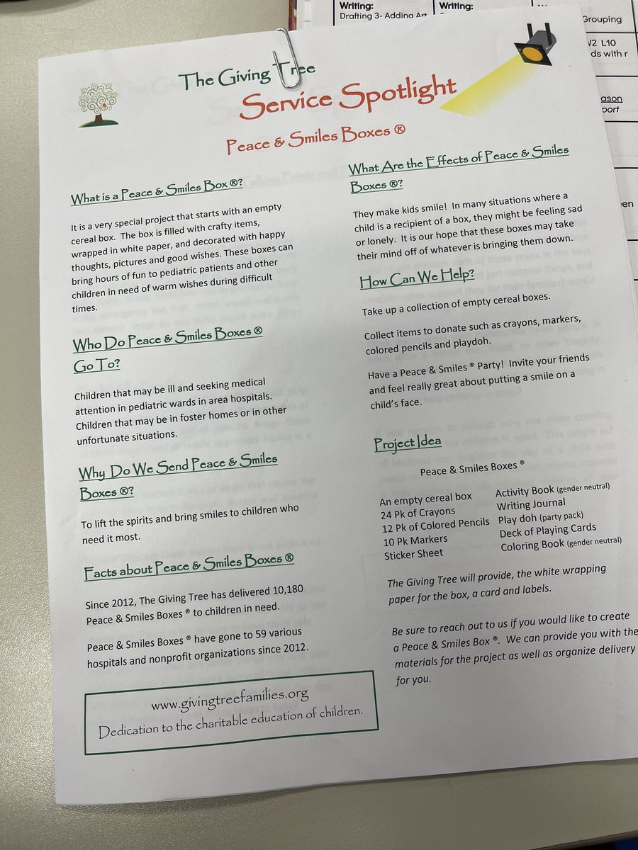 Peace &amp; Smiles Boxes- What an amazing service project! I’m very thankful for the family that helped me organize this and bring it to my first graders. 🥰 #firstgradefun #kindheartedkids <a href="/StewElementary/">Stewartstown Elementary</a> <a href="/SESDRAMS/">SouthEasternSD</a>