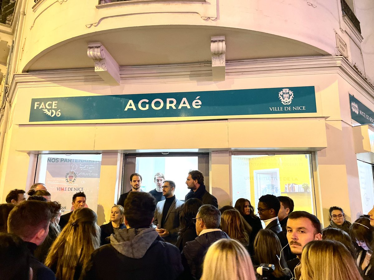 MonettiGraig's tweet photo. Inauguration de la 2e épicerie sociale &amp; solidaire étudiante de la @VilledeNice aux côtés de @jennifersalles_ , @jmgiaume , @BaronePierre et Philippe Rossini, et en présence des partenaires : Université Nice Côte d’Azur @crousnicetoulon , @La_FAGE @FondationVA @FACE_06 @BA06NICE https://t.co/3ApaU8O4fl