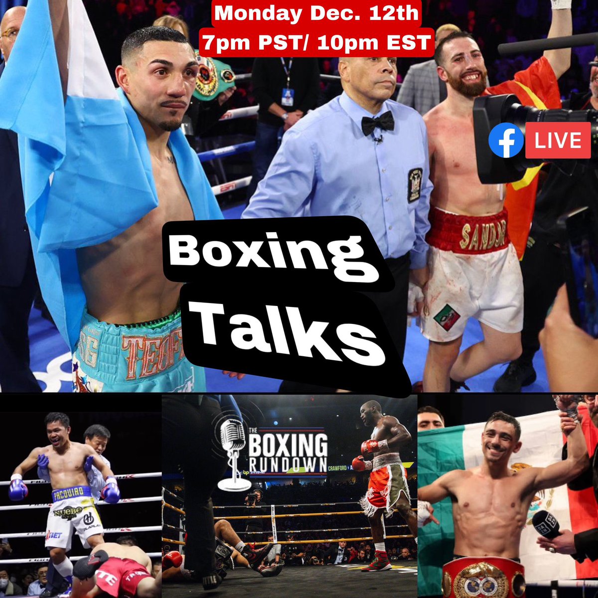 BoxingROKus's tweet photo. Tonight on Another Episode of #TheBoxingRundownShow we have #BoxingTalks this weekend gave us A lot. Tune in at 7pm PST or 10pm EST on #TheBoxingRundown Facebook page. #ThankYou for the Support.
Powered by: @ScoutUSPro
@PAULBANKE1 @BigSergCutman @Fern_323 @dougiefischer https://t.co/oKE5qjwiiF