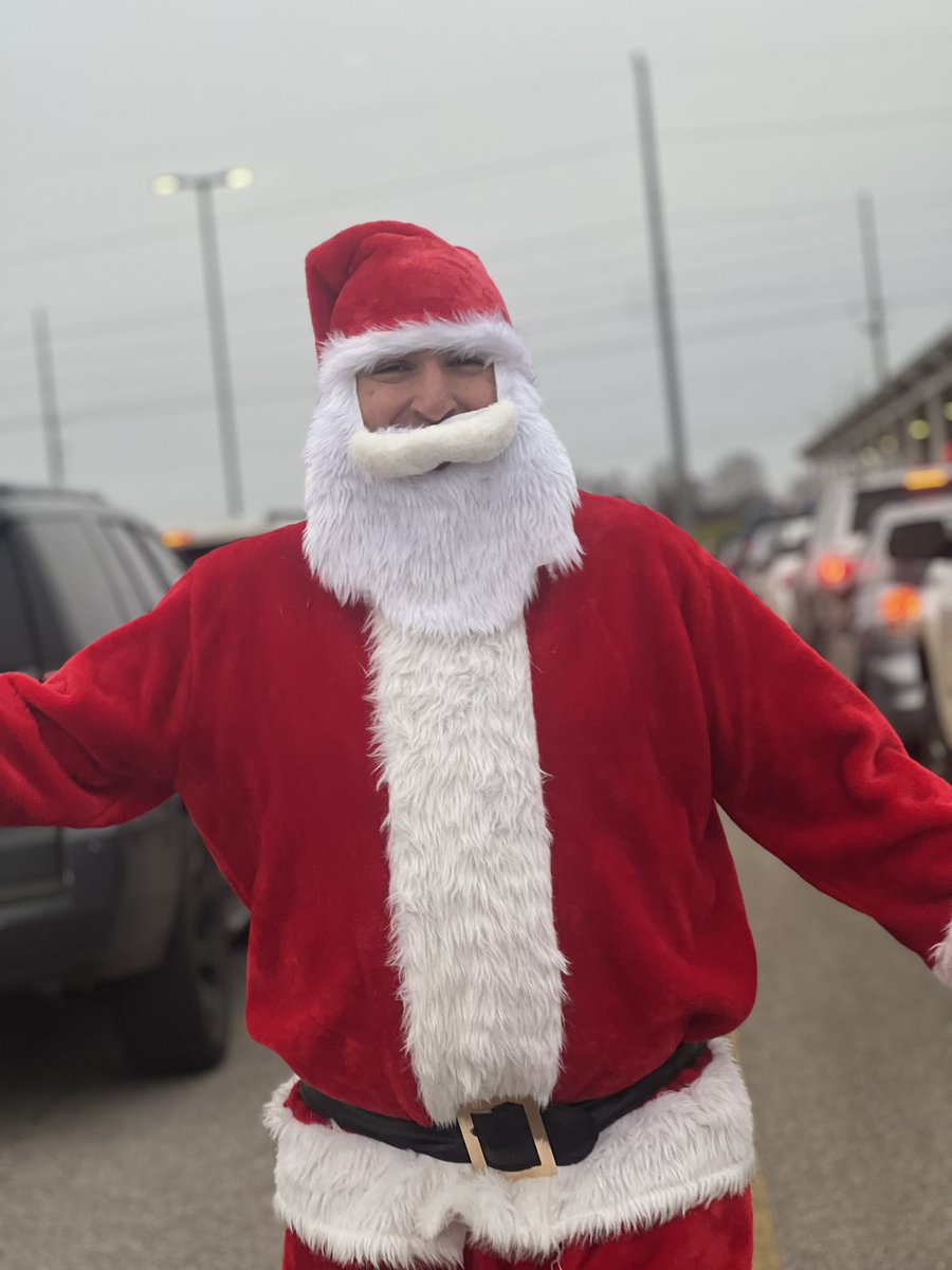 Santa showed up to Christmas Carline <a href="/MadCoSchools/">MadCoSchools</a> .