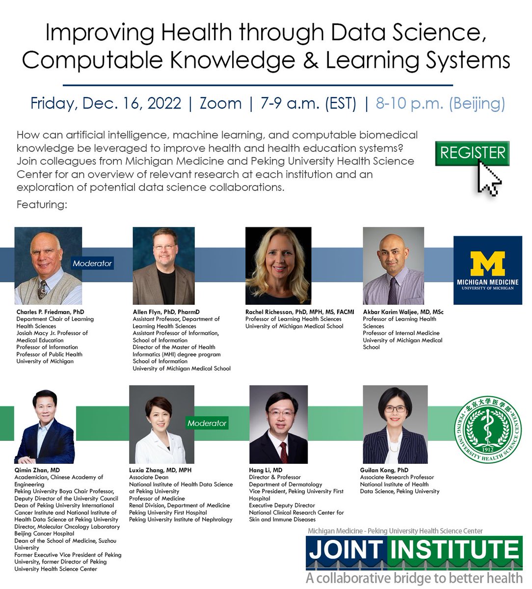 UM Global REACH (@umglobalreach) on Twitter photo On Friday morning, some of our <a href="/umichDLHS/">LearningHealthSci-UM</a> colleagues will participate in a discussion with peers from PKUHSC about potential int'l #datascience collaborations in health. Deets: bit.ly/3hi7jVz On Friday morning, some of our <a href="/umichDLHS/">LearningHealthSci-UM</a> colleagues will participate in a discussion with peers from PKUHSC about potential int'l #datascience collaborations in health. Deets: bit.ly/3hi7jVz