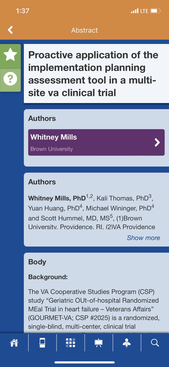 Implementation Science & Aging Research SIG (@isar_sig) on Twitter photo Check out this session today on GOURMET-VA at #DIScience22 by ISAR member <a href="/WhitneyLMills/">Dr. Whitney L Mills</a> Check out this session today on GOURMET-VA at #DIScience22 by ISAR member <a href="/WhitneyLMills/">Dr. Whitney L Mills</a>