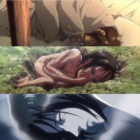 wormbastardd's tweet photo. Little spoon ymir is practically canon at this point https://t.co/tVLRby3zXG