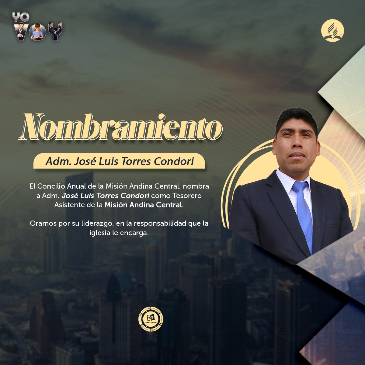 La Misión Andina Central saluda el nombramiento del Adm. José Luis Torres Condori como Tesorero Asistente de nuestro campo.

Dios bendiga su liderazgo en la responsabilidad encomendada 🙏. #ConcilioMAC