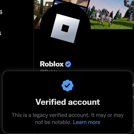 Bloxy_News's tweet photo. Despite being an official business, @Roblox did not receive the new golden Verified badge on Twitter. https://t.co/2FR8q54Q3c