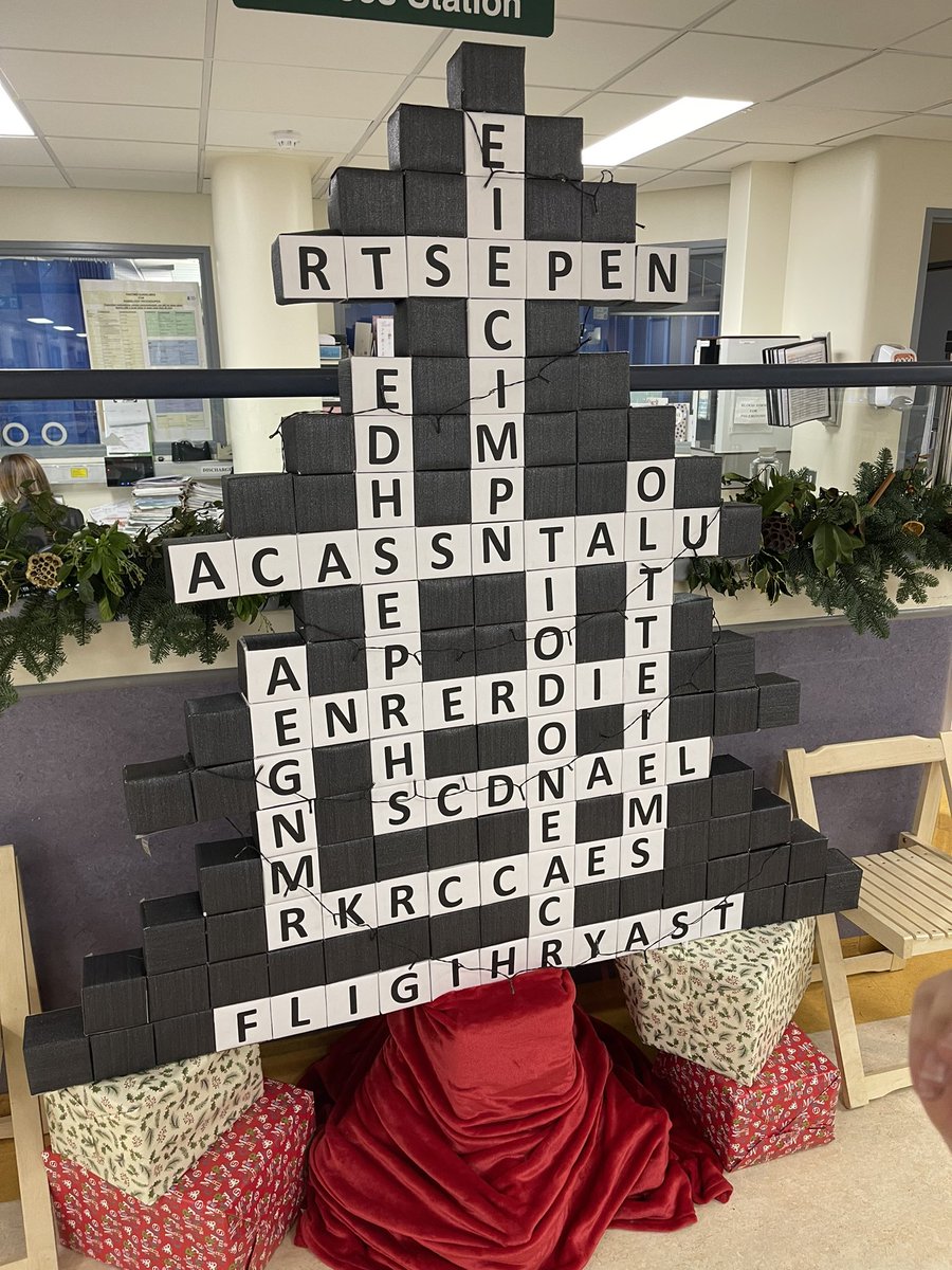 Amazing, intriguing Christmas trees at TUH- so clever, so beautiful- well done to all!!