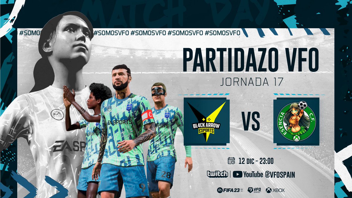 VFO España (@vfospain) on Twitter photo #PartidazoVFO
🟠 <a href="/NasticeSports/">Nàstic eSports</a> - <a href="/FunK0P_FC/">FunK0P FC</a>
🟢 <a href="/Bl4cKArroW_Club/">Bl4cK ArroW</a> - <a href="/EsenciaCF/">Esencia C.F.</a>
🔵 <a href="/FcDragonBallps5/">🐉 Fc DragonBall ⚽</a> - <a href="/MV3United/">Mav3ricks Esports Club</a> (multipartido)
🔵 <a href="/JAM_eSports/">IKI TEAM FC25 💛🖤</a> - @CDLugoCPro (multipartido)
🎙️<a href="/SeeergioGM/">Sergio González</a>
🎙️<a href="/Mati_Bernstein/">Mati Bernstein 🎤</a>
📺twitch.tv/VFOspain #PartidazoVFO
🟠 <a href="/NasticeSports/">Nàstic eSports</a> - <a href="/FunK0P_FC/">FunK0P FC</a>
🟢 <a href="/Bl4cKArroW_Club/">Bl4cK ArroW</a> - <a href="/EsenciaCF/">Esencia C.F.</a>
🔵 <a href="/FcDragonBallps5/">🐉 Fc DragonBall ⚽</a> - <a href="/MV3United/">Mav3ricks Esports Club</a> (multipartido)
🔵 <a href="/JAM_eSports/">IKI TEAM FC25 💛🖤</a> - @CDLugoCPro (multipartido)
🎙️<a href="/SeeergioGM/">Sergio González</a>
🎙️<a href="/Mati_Bernstein/">Mati Bernstein 🎤</a>
📺twitch.tv/VFOspain