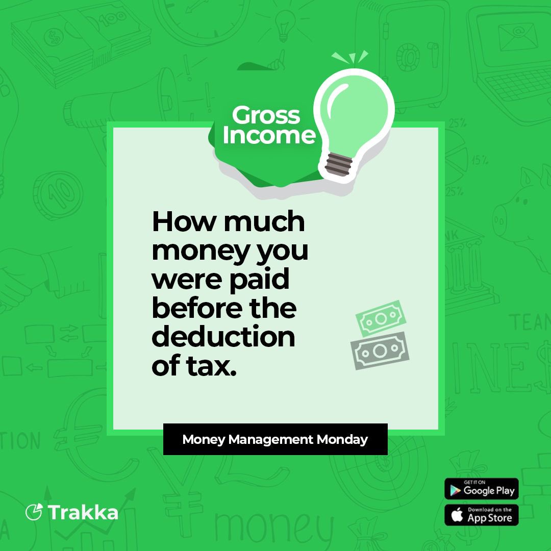 Not all money paid to you is your money.   Trakka helps you set away money for the Tax man.  

Download Trakka today and thank me later🥰
Don’t forget to use my ambassador id : TRKALB59. Thank you ❤️

#MoneyManagementMonday