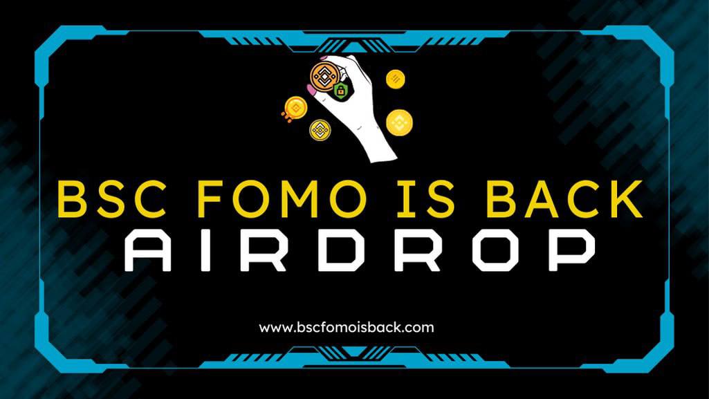 💧 Bsc Fomo Is Back Airdrop 💧

🏆 Task: ➕ 10,000 BFBACK for 2000 random participants each

👨‍👩‍👧 Referral: ➕ 1000 BUSD for top 30 referrers

🔛 Airdrop Link &amp; Information: t.me/AirdropStar/53…

#cryptocurrency #Airdrop #BSC #Bitcoin #BUSD #BscFomoIsBack #BFBACK #Airdropstario
