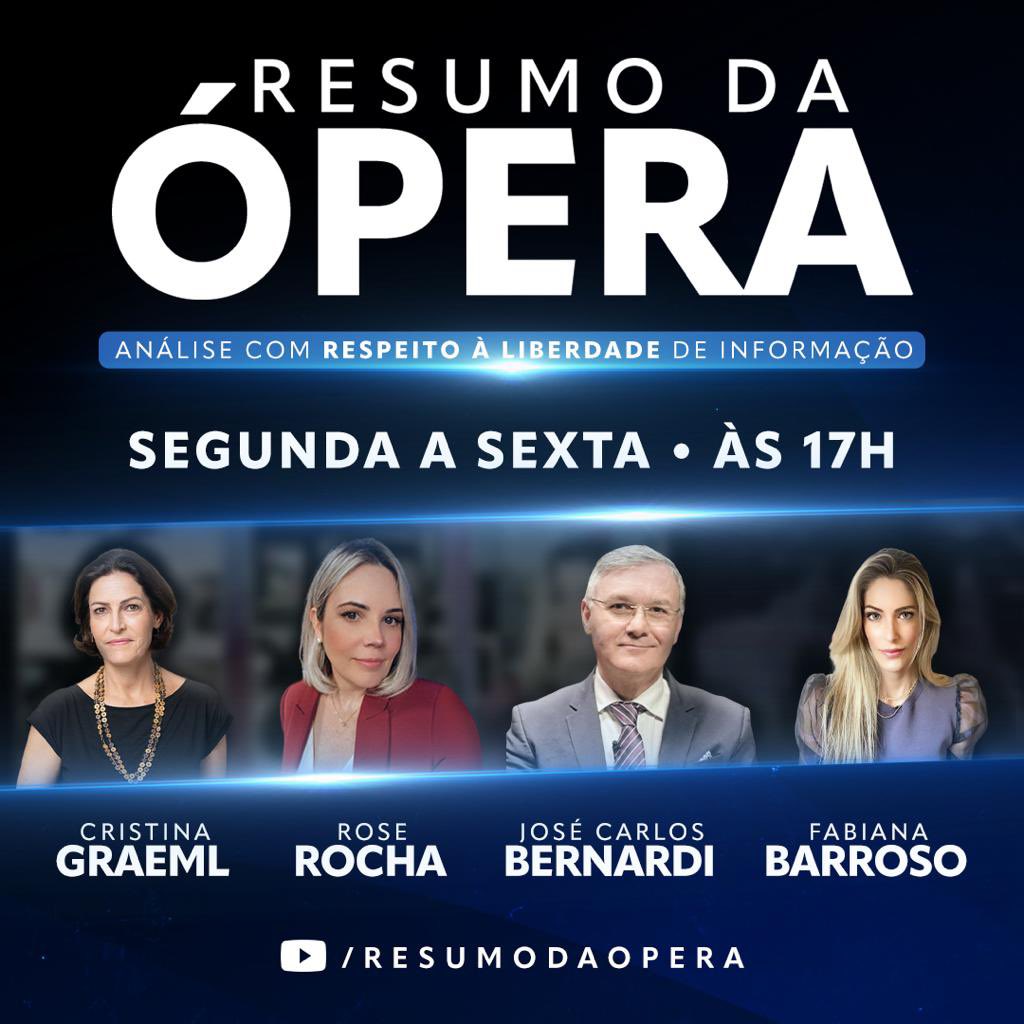 augustosnunes's tweet photo. Amigos, não percam o @pgresumodaopera. Com Cristina Graeml, Rose Rocha, Fabiana Barroso e José Carlos Bernardi. Ao vivo, no YouTube. Eu recomendo https://t.co/losT6hoUVs https://t.co/bo7Zxji5tv