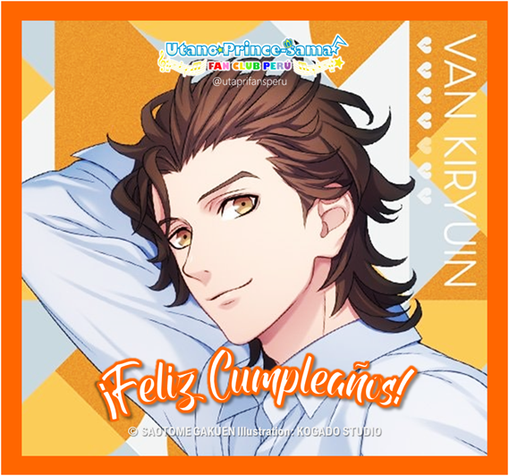 UtaPriFansPeru's tweet photo. 🎂 HAPPY BIRTHDAY | ¡Hoy 12/12 es día de fiesta con HE★VENS por el cumpleaños de Van! 🥳🧡
#UtaPri #UtanoPrincesama #HEAVENS #VanKiryuin #utapri_van_BD2022 https://t.co/EUXmgx8Fvt