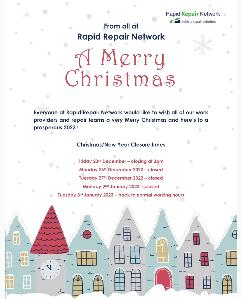 As the Christmas period is approaching, we would like to let our wonderful customers know when our office hours are over Christmas. Please check below to see the times in which we can repair, and do not hesitate to call with queries : 01675 223114