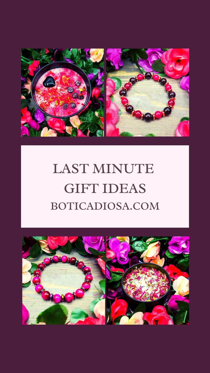 Today is the last day to order for shipping to go out express tomorrow to get to you by Christmas. Here are some gift ideas if you still need to shop. #lastminuteshopping #handmadeseller #etsyfinds 

boticadiosa.etsy.com