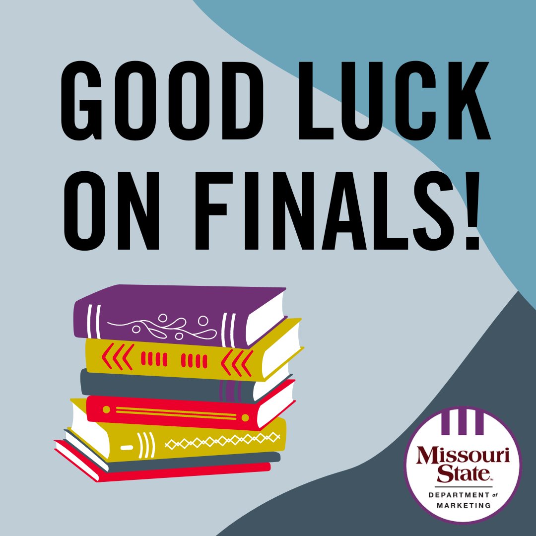 Good luck this week, Marketing Bears! The end is in sight. #MoStateMarketing