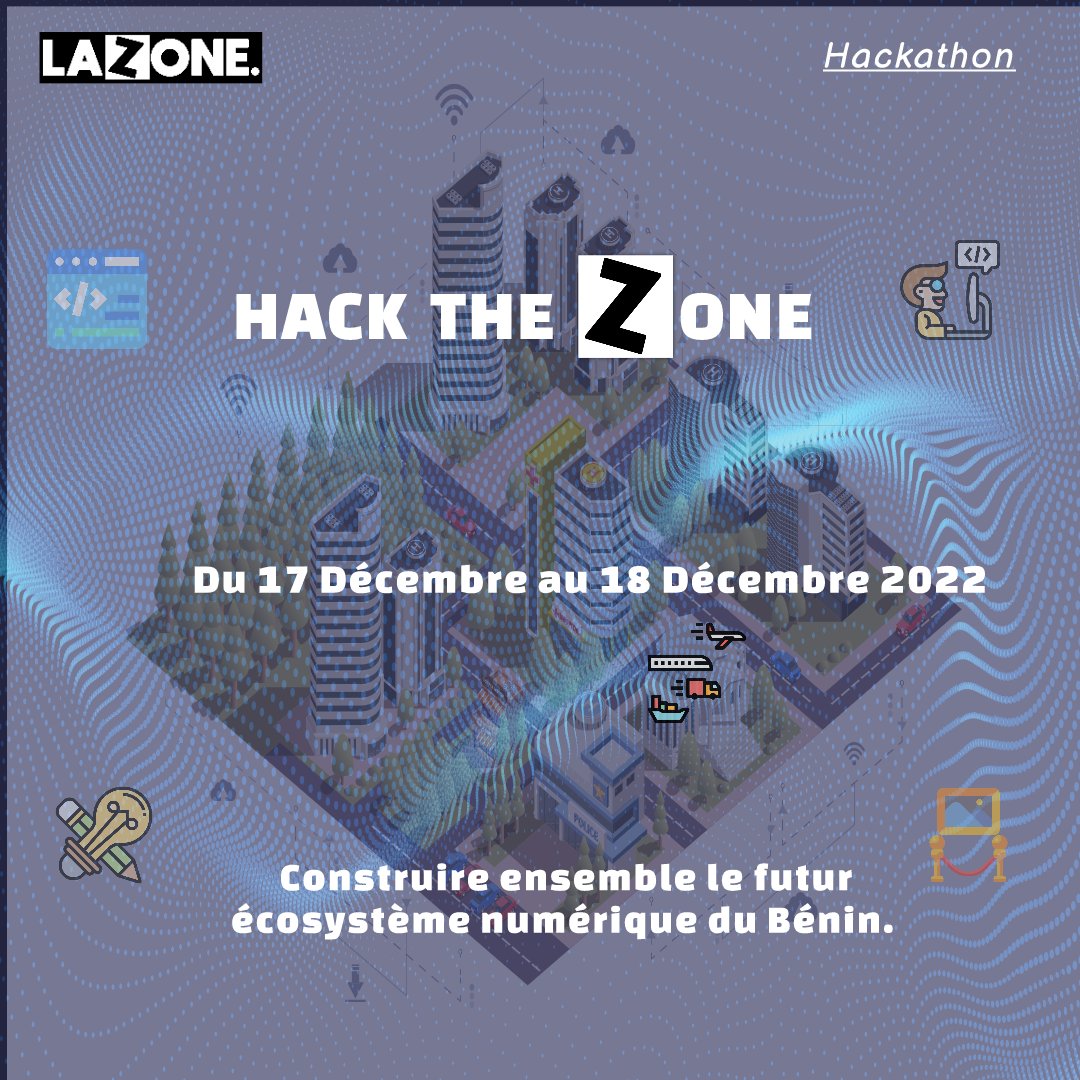 lazone_io's tweet image. Acteurs du secteur digital et amateurs de technologies, participez à HACH-THE-ZONE, le hackathon pour enrichir l’écosystème numérique du Bénin. 
shorturl.at/pORX8
