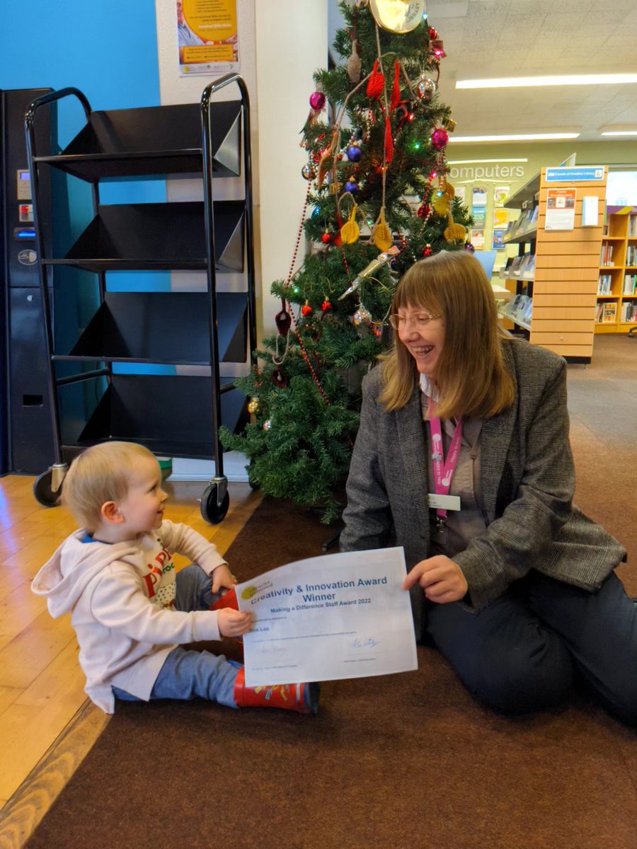 SooLib's tweet image. Thank you to Aelfwynn for presenting my Staff Award certificate and @LibrariesUnLtd for my prize.